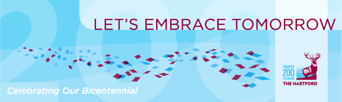 The Hartford's bicentennial theme & branding