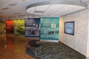 The History Factory designed and produced a heritage center for UniGroup in 2012 that shared the company’s story using a mix of static elements and custom videos, as well as an interactive component that showcased that company’s global reach.