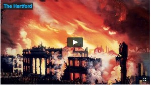One of several short documentaries captured a history-making moment for The Hartford: its fast and professional response to a major fire that spread across lower Manhattan in 1835.