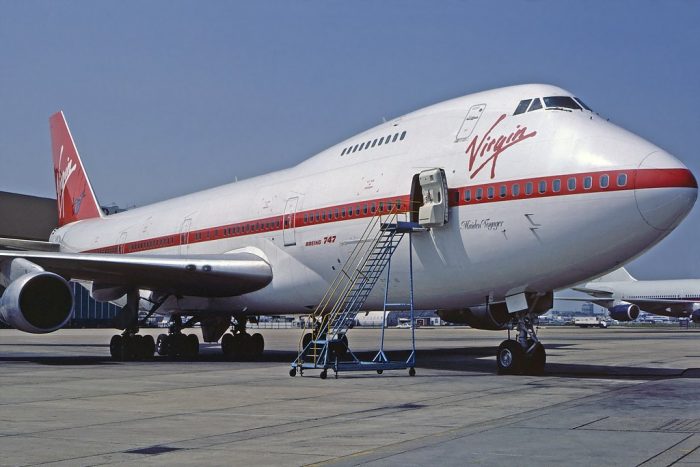 Nostalgia surrounds Virgin Atlantic's "Maiden Voyager."